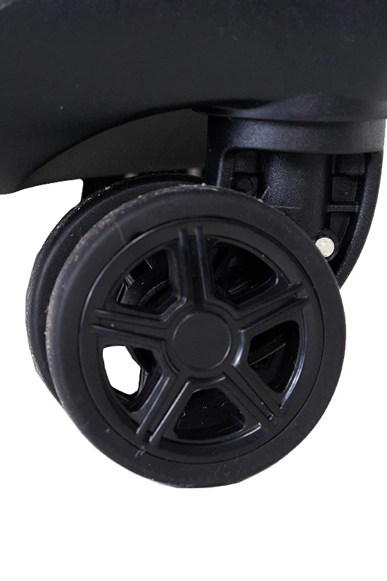 Faux Suede in Black Rebel Dream Luggage with Rainbow Zipper - Image 6