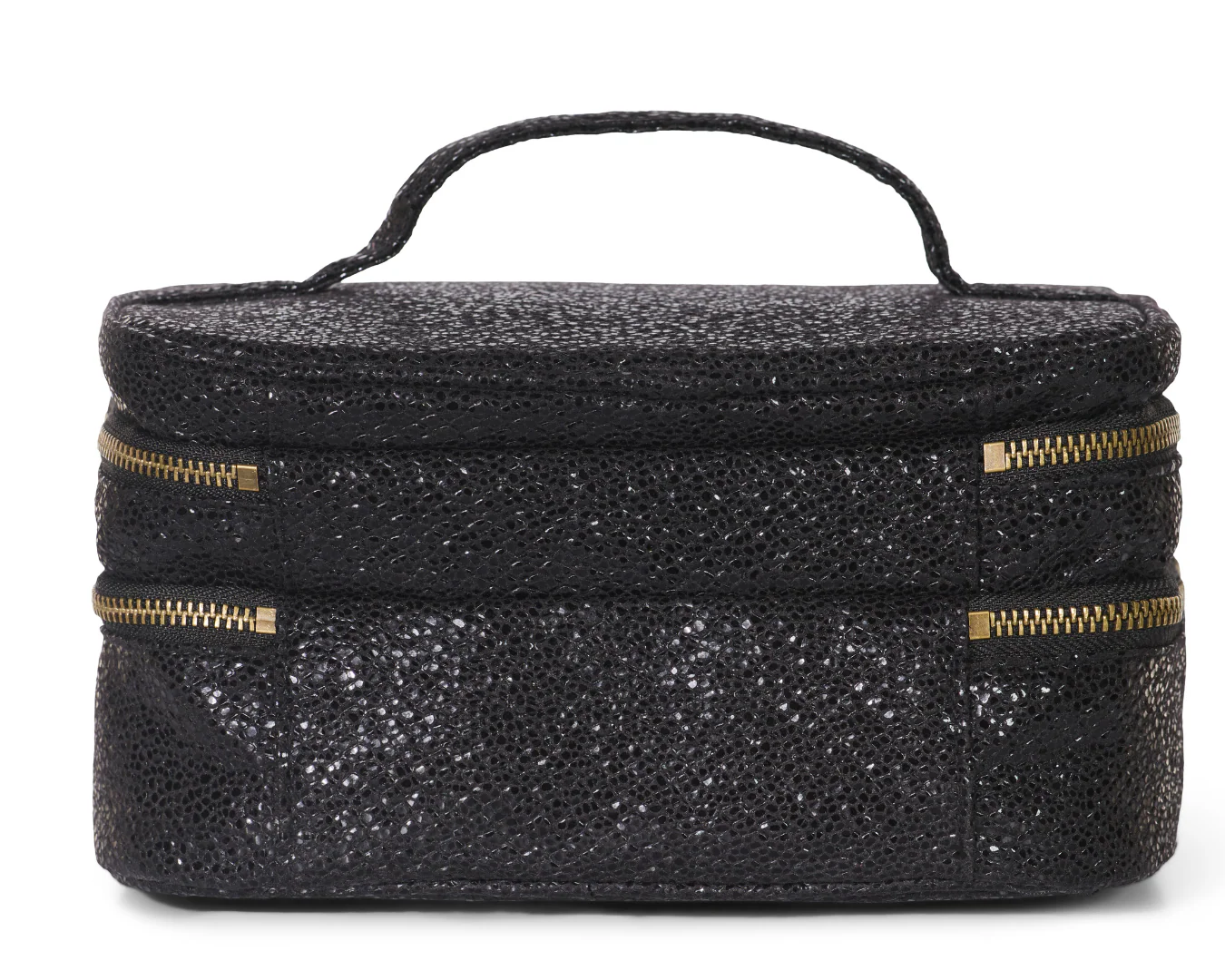 Black Viper Snakeskin Rebel Glam & Go Travel Case with Black Zipper - Image 4