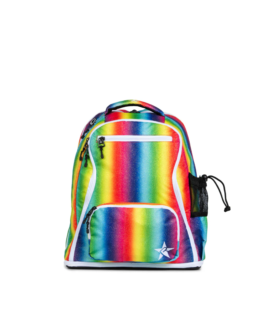 Bright Rainbow Rebel Baby Dream Bag with White Zipper