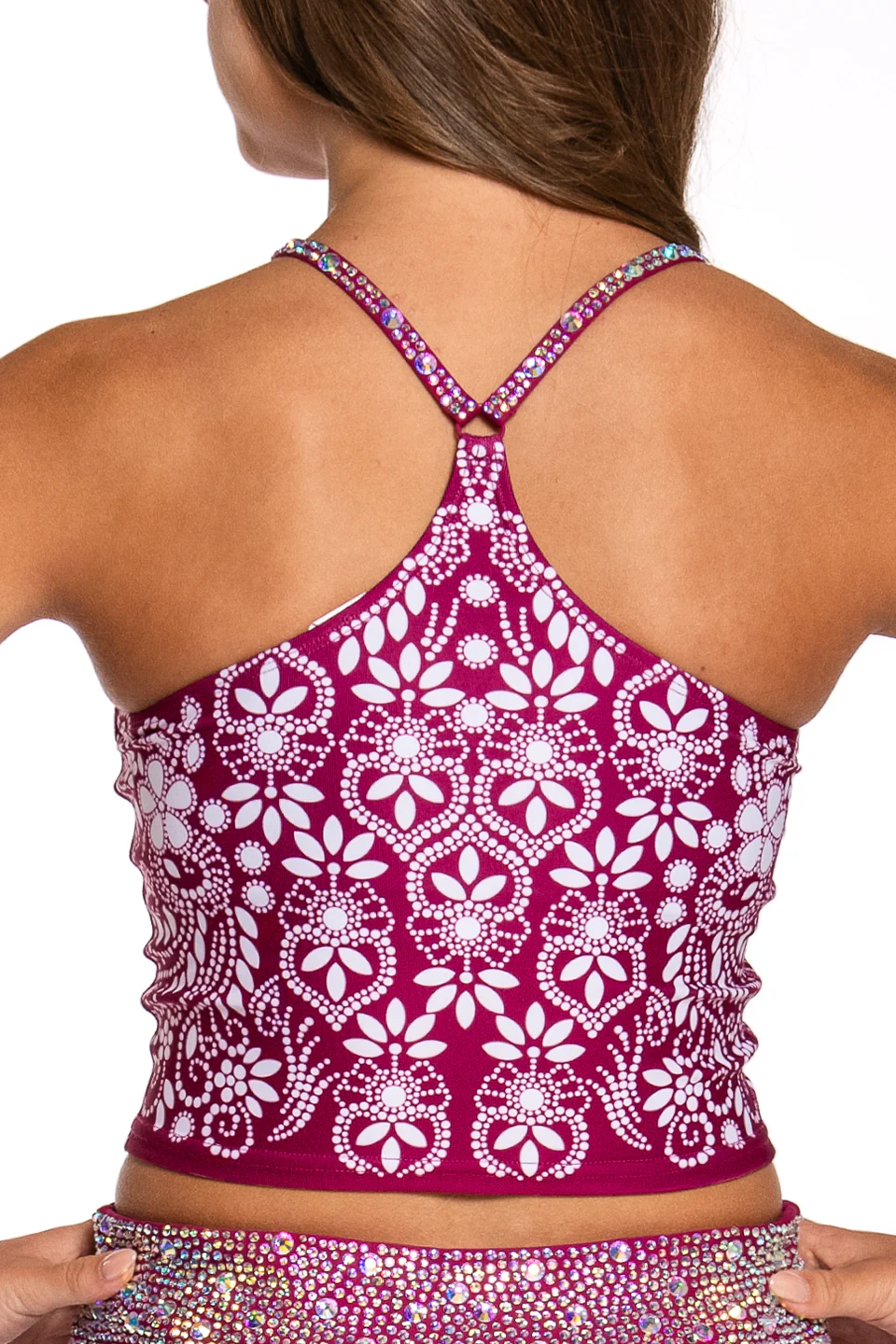 Bronsyn Sports Bra in Cranberry Burst - Image 2