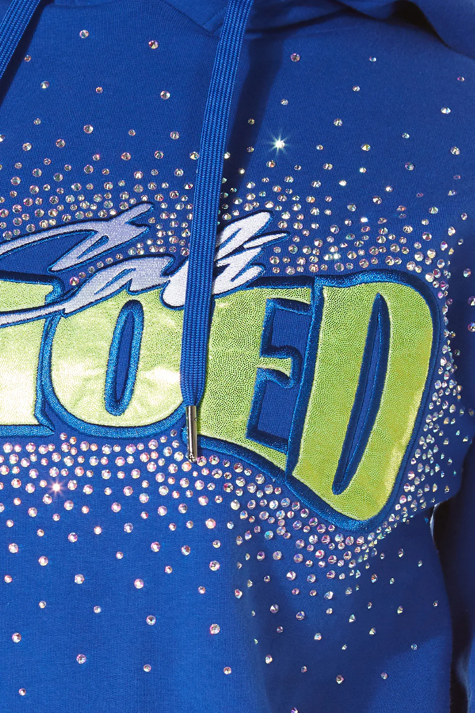 Club SMOED Sparkle Hoodie in Royal Blue - Image 3
