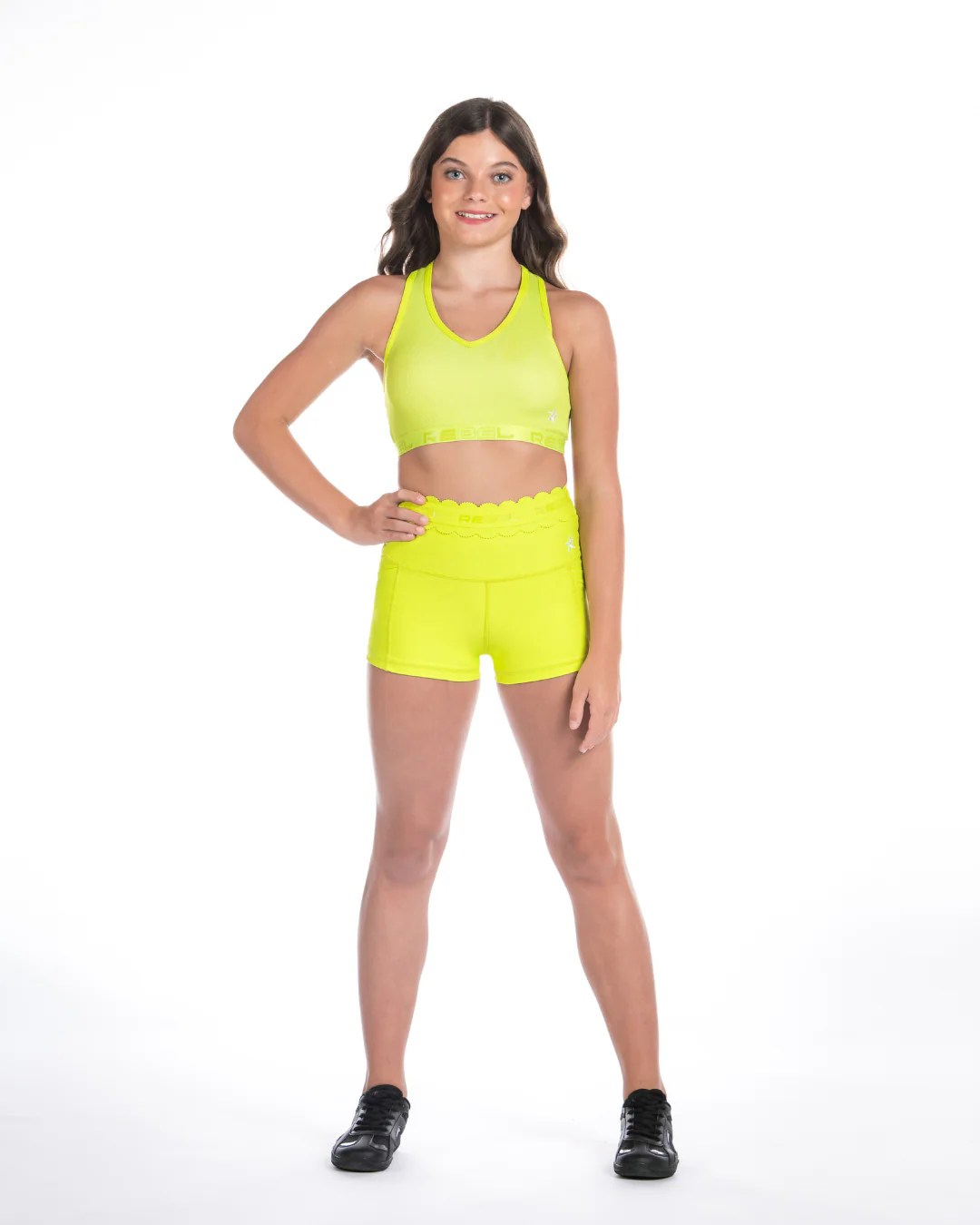 Compression Short in Neon Green - Image 3