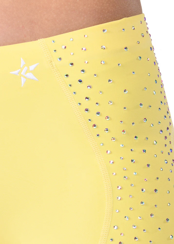 Crystal Compression Short in Butter Yellow - Image 3