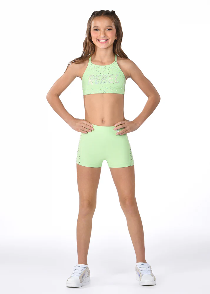 Crystal Compression Short in Pistachio - Image 4