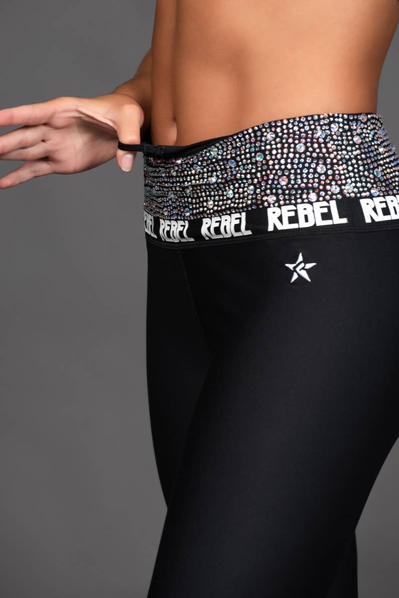 Crystal Couture High Rise Capri in Glam - Special Order - Image 3