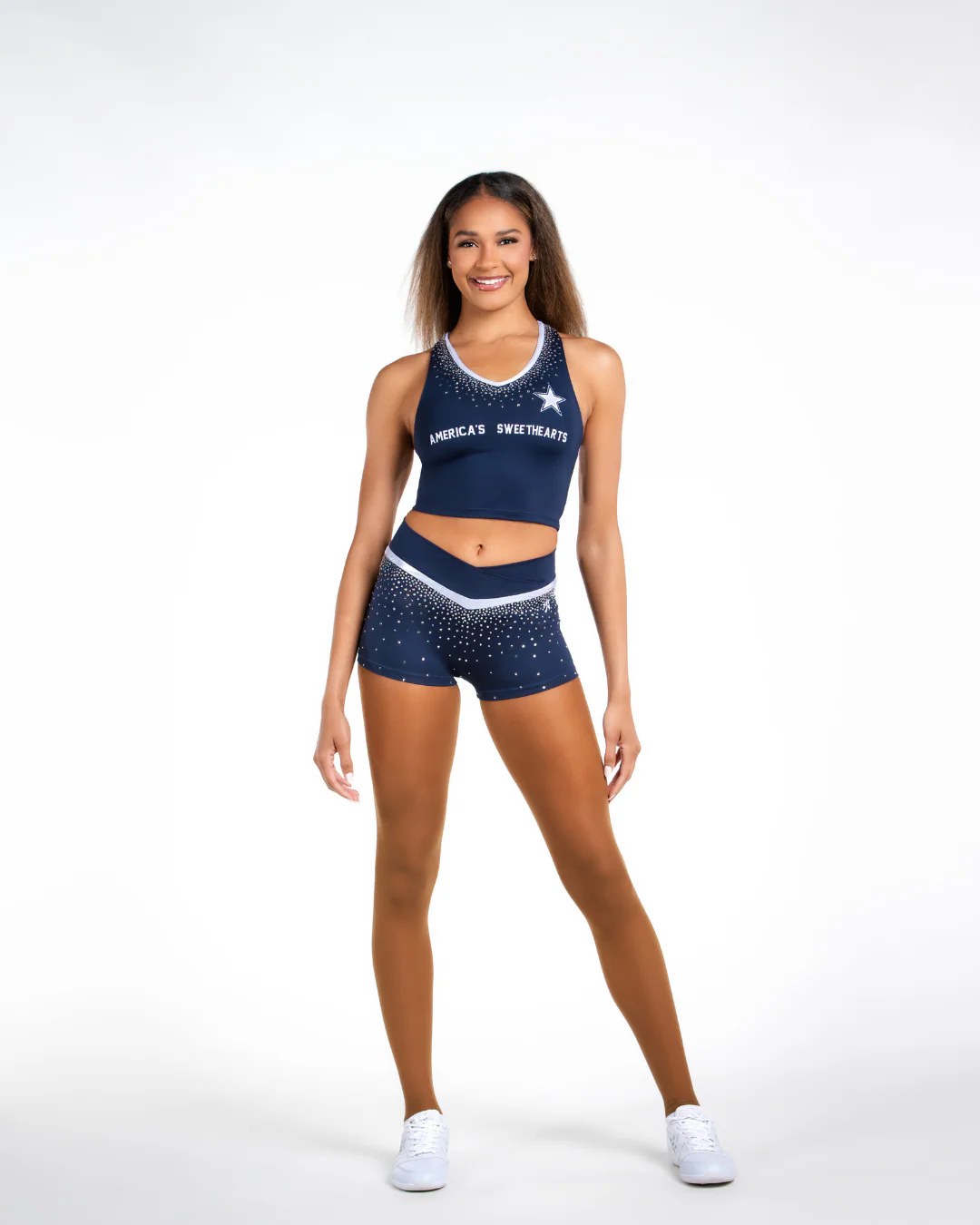 DCC Crystal Compression Short in Navy - Image 4
