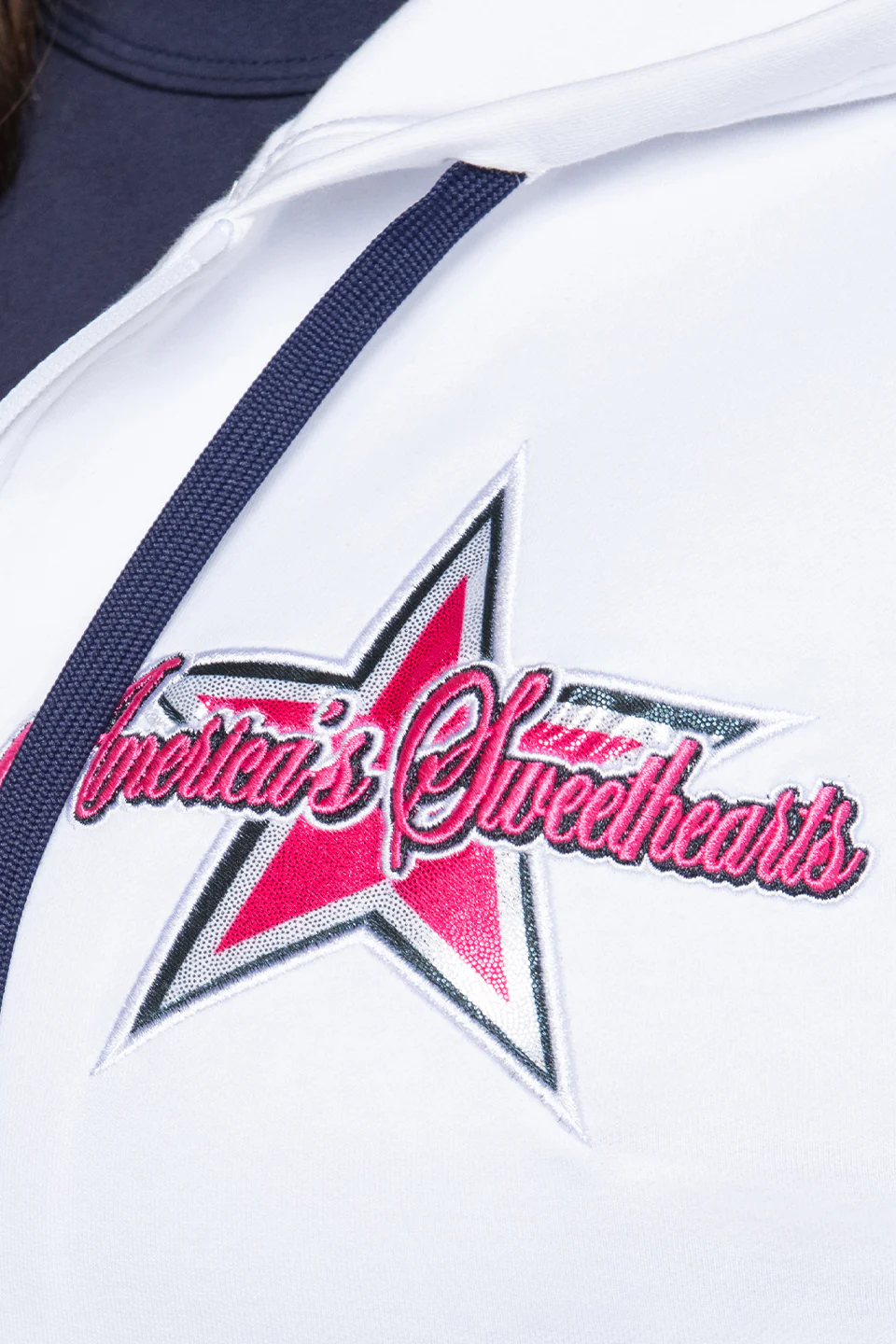 DCC Warm Up Jacket in White - Image 3