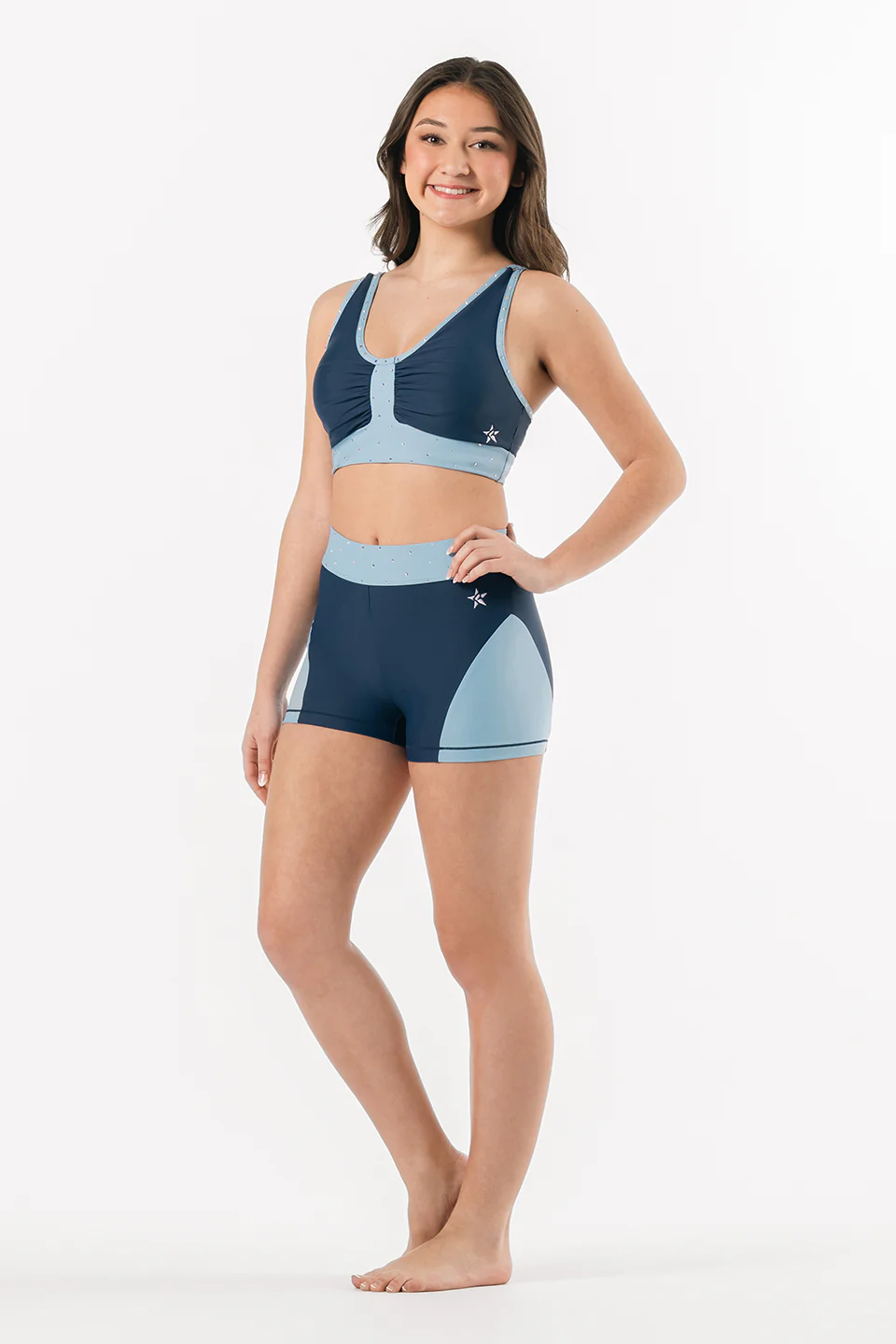 Encore Sports Bra in Navy Blue - Image 3