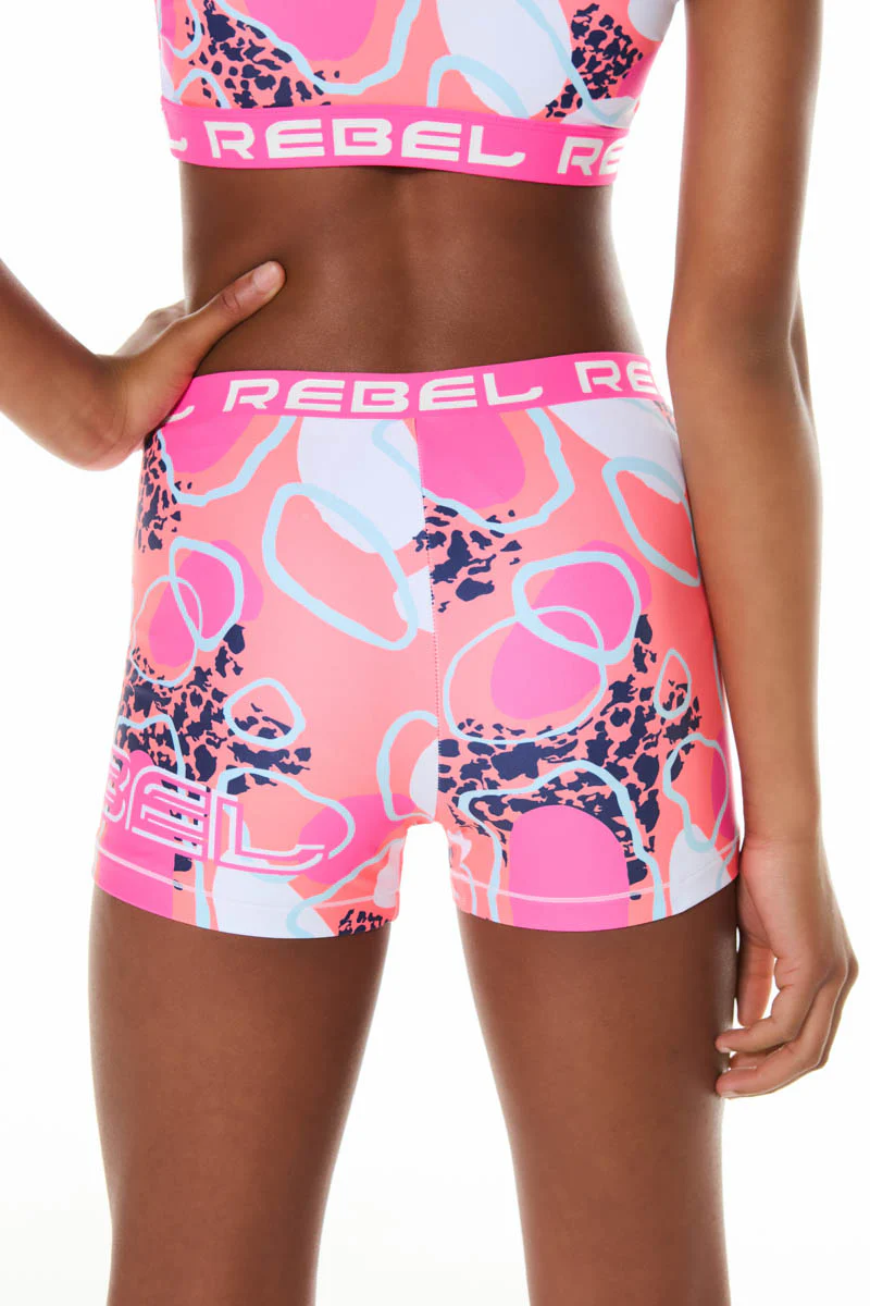 Everett Compression Shorts in Wild Pink - Image 2