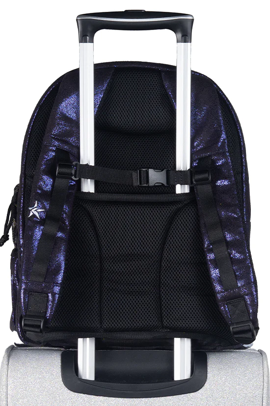 Faux Suede in Midnight Magic Rebel Dream Bag Plus With White Zipper - Image 7
