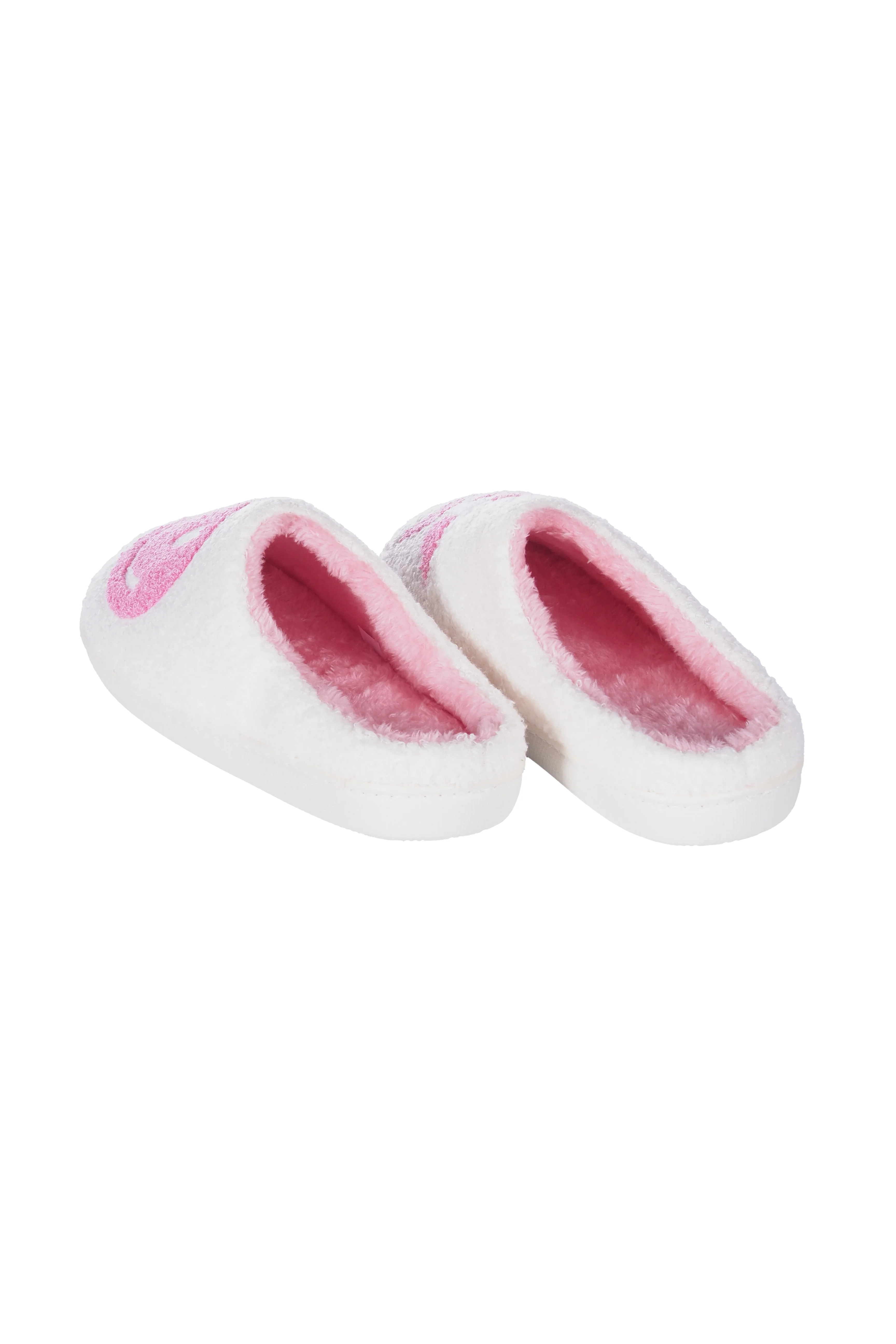 Fuzzy Slippers in Pink - Image 3