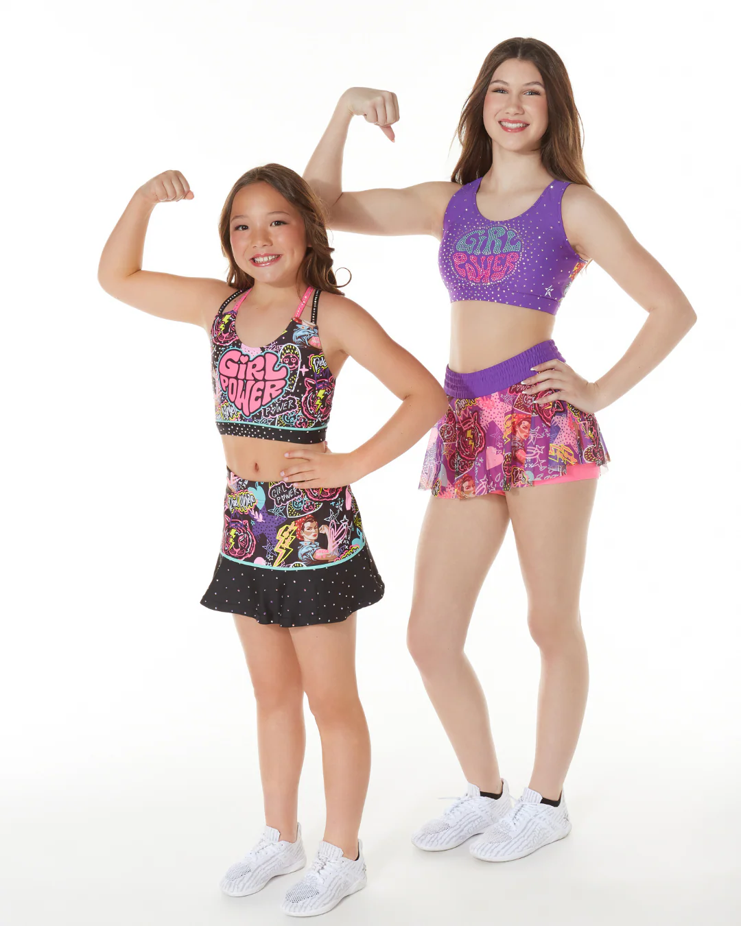 Girl Power Mesh Overlay Skirt in Dream Chaser - Image 4