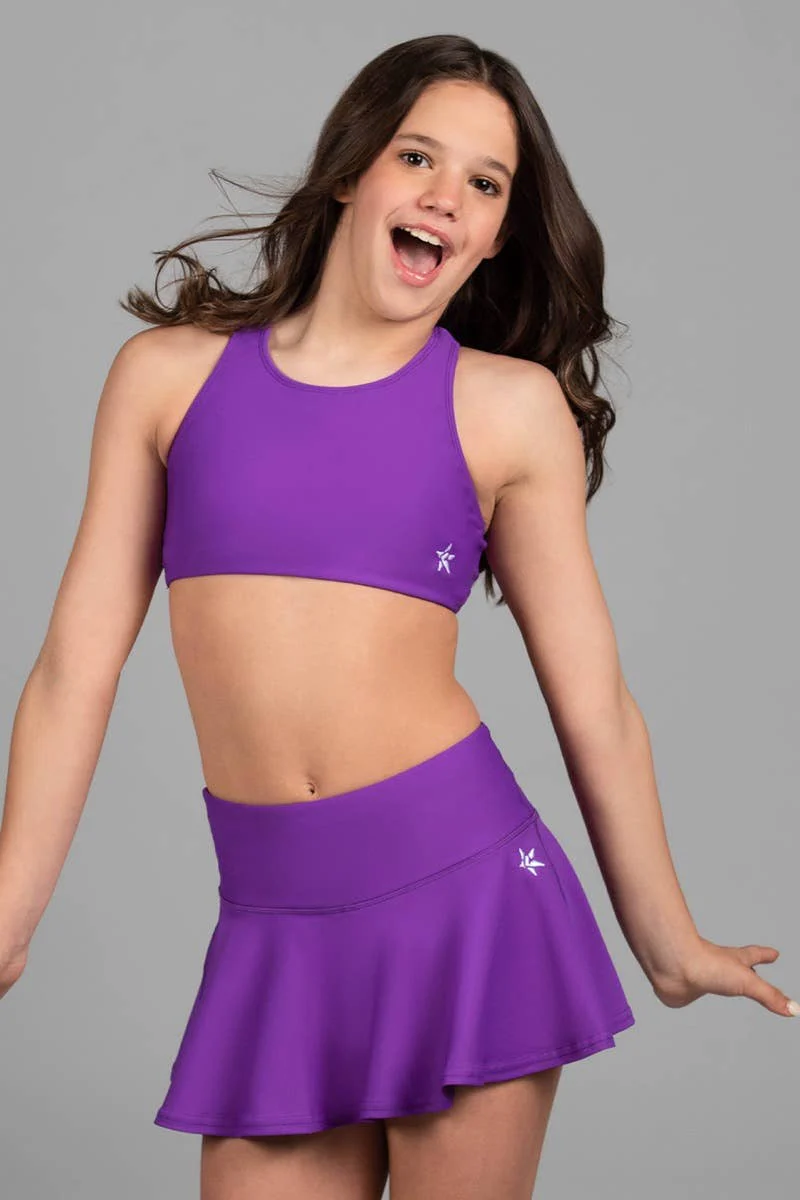 On the Go Sports Bra in Purple - Image 3