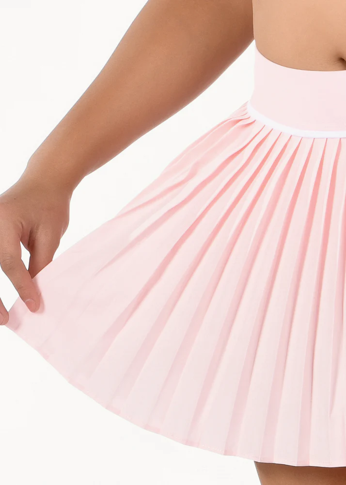 Pleats Please Skirt in Powder Pink - Image 3