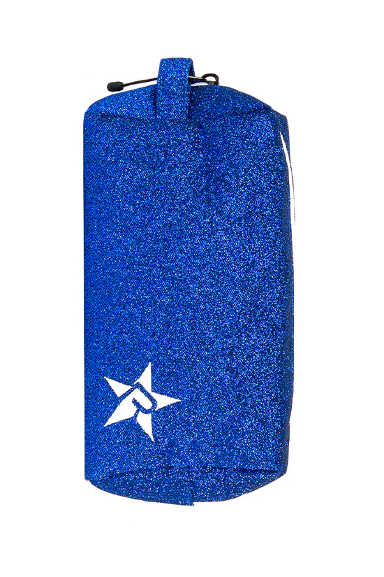 Royal Blue "Paint the Sky" Rebel Makeup Bag with White Zipper - Image 2