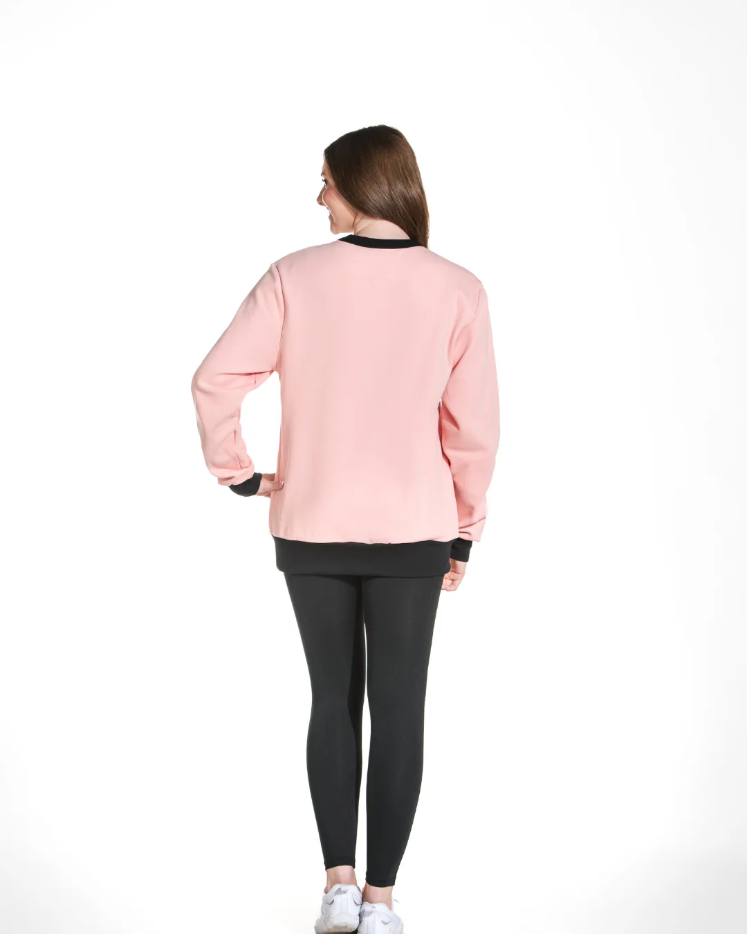Rebel in Venice Pullover in Baby Pink - Image 2