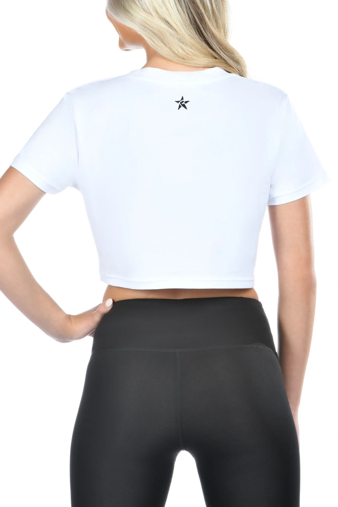 Rebel Ready Cropped Tee in White - Image 2