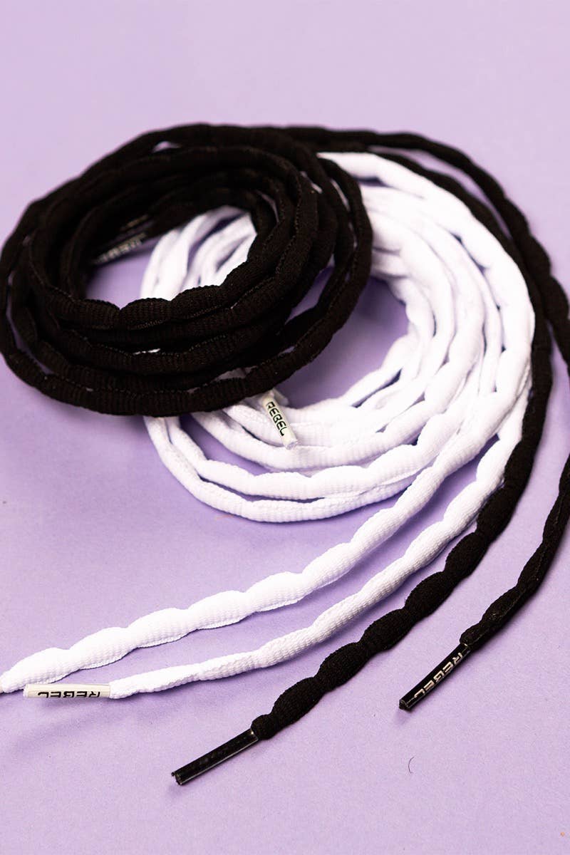 Rebel Shoelaces in White - Image 5