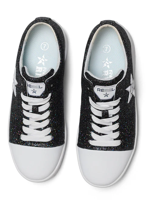 Rebel Starstruck Shoe in Black Sparkle - Image 6