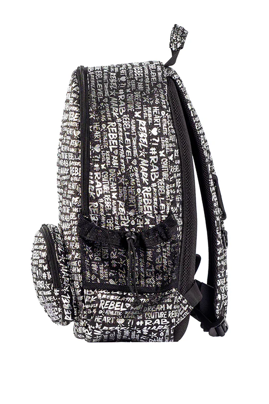 Signature in Black and Silver Rebel Raven Backpack with Black Zipper - Image 3