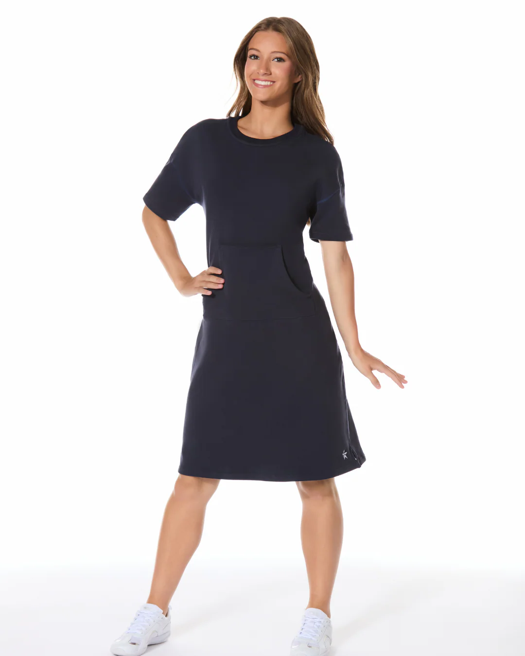 Soar Dress in Navy - Image 3