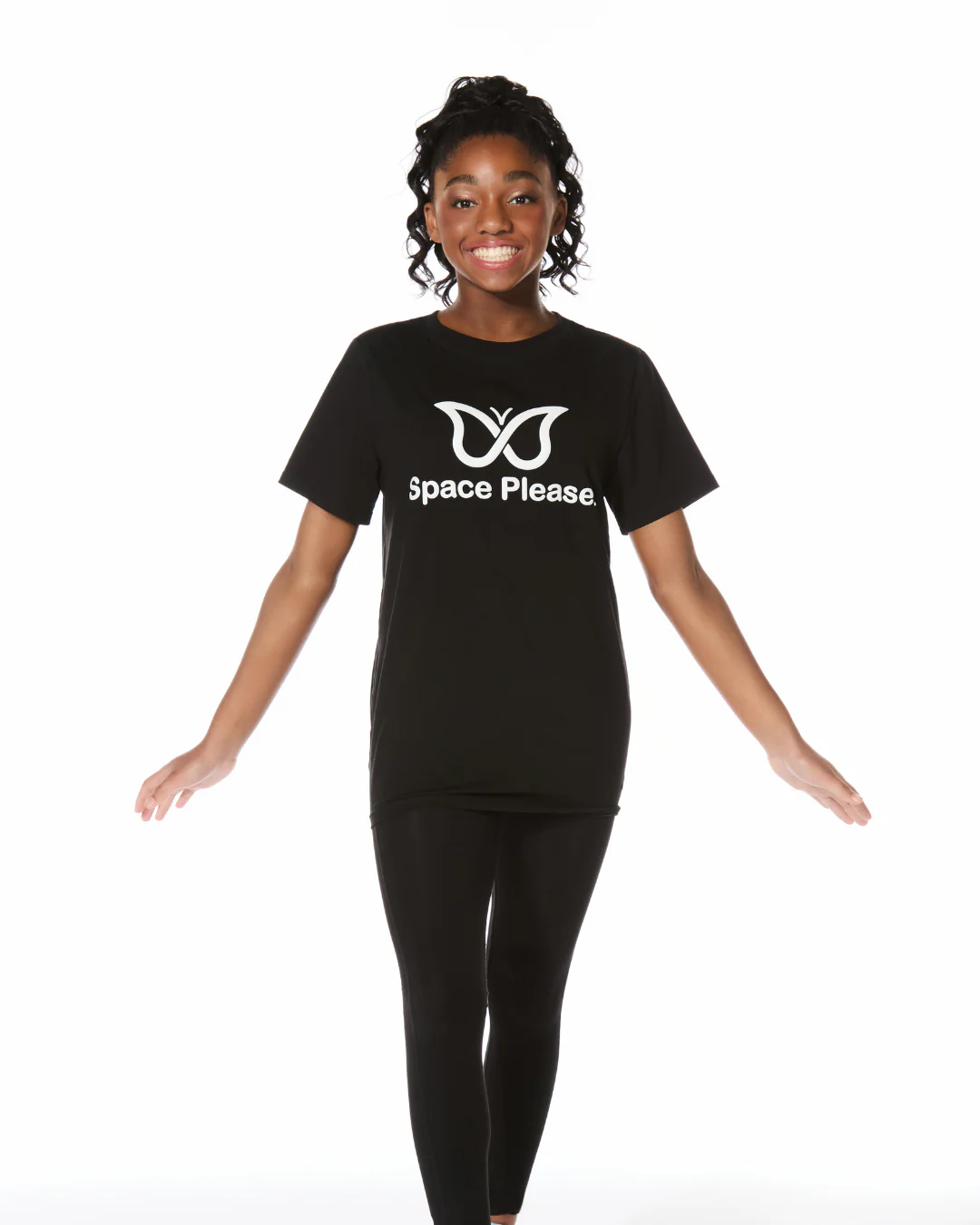Space Please Tee in Black