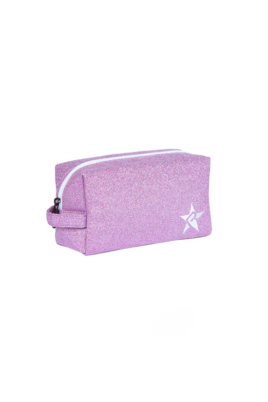 Sugar Plum Rebel Makeup Bag with White Zipper - Image 3