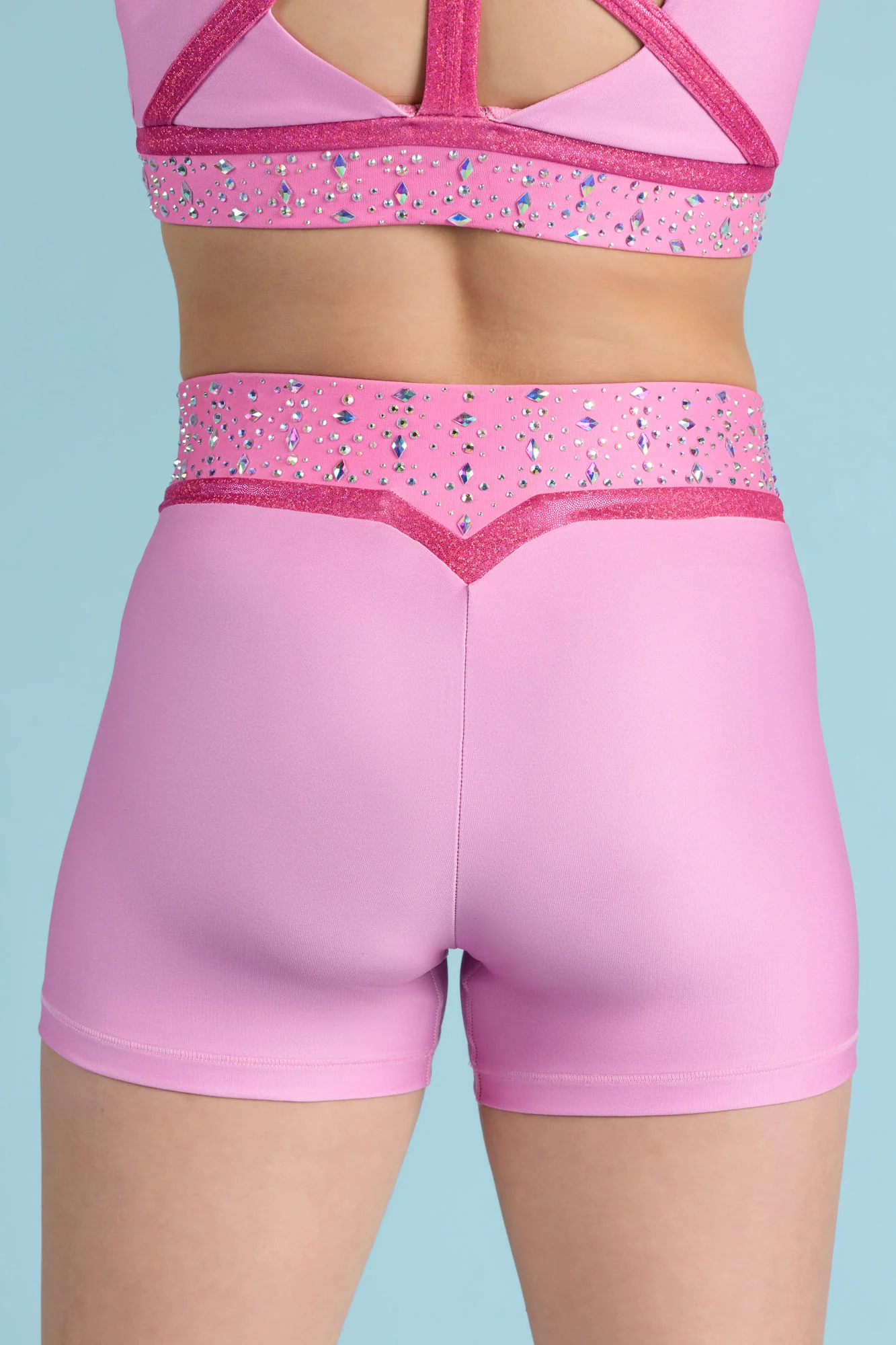 Sunset Blush Compression Shorts - Image 2