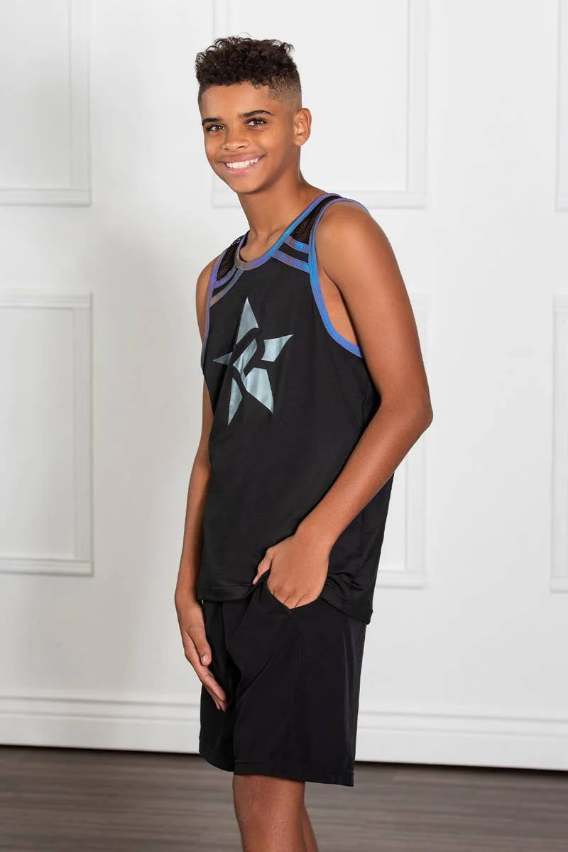 Unisex Tank in Black Reflective - Image 3